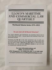Lloyd's Maritime and Commercial Law Quarterly 2021 Commercial Law price