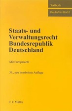 Staats- und Verwaltungsrecht Bundesrepublik Deutschland. Mit Europarecht Verwaltungsrecht price