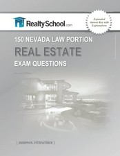 150 Nevada Law Real Estate Exam Questions -  NEW Joseph R Fitzpa 2021 Real Estate Law price
