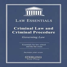 Criminal Law and Criminal Procedure Law Essentials Governing Law Criminal Procedure Law price