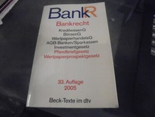 Bankrecht (BankR) ,dtv, 33. Auflage 2005,  Bankrecht price