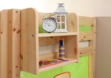 Einhängeregal Hochbett und Etagenbett Natur klein mit 2 Ablagefächern B-Ware Etagenbett price