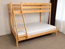 Stockbett Etagenbett 90x200 + 140x200 Holz massiv natur Etagenbett price