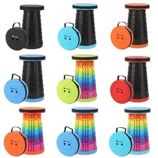 Trimming Shop Camping Klapphocker Teleskop Sitz Tragbar Rot Schwarz Orange Garten Stool price
