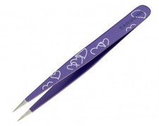 Profi Haarzupfpinzette Friseurpinzette spitze Spitze Pinzette lila Tweezers price