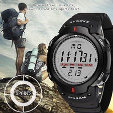 Wasserdichte Herren-Armbanduhr mit LED-Digital-Sportuhr Hintergrundbeleuchtung Wristwatches price