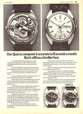 Vintage 1976 Werbung für TIMEX QUARTZ Armbanduhren Original Print Ad Ephemera Wristwatches price
