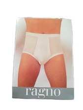 Lager Slip Mann Geöffnet, Schottisches Garn, Klassisch Ragno 0106A Weiß, Neu Herren-Briefs price