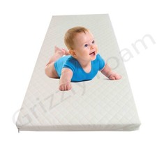 Grizzly Schaum BABYBETT BETT MATRATZE WASSERDICHT ATMUNGSAKTIV ALLE GRÖßEN Reißverschluss Bezug Baby-Bed price