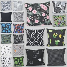 Kissenhülle Hülle Kissenbezug Bezug Kissen 100% Baumwolle 12 Maße schwarz Kissen price