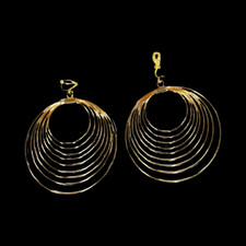 Gold Multi Reifen Ring hängen Clip On Ohrringe nicht durchbohrt Gold Earrings price