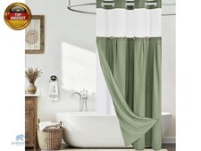 Duschvorhang 120x205cm, Grün Antischimmel Textil Badvorhang, Waschbar Shower Shower / Badezimmer Vorhang price