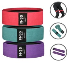 N-35 Fitness Resistance Booty Band Fitnessband Training Anti Rutsch 3 STÄRKEN Resistance Band price