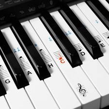 Klavier Keyboard Noten Aufkleber Deutsches Layout 49 61 76 88 Tasten Instrumente Keyboard Instruments price