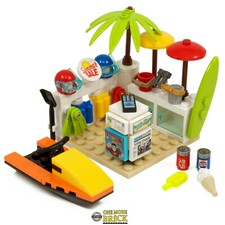 Beach Summer Shop | Inkl. Jetski-, Surf- & Tauchausrüstung | Set aus echtem LEGO Diving Gear price