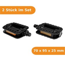 Fahrrad Pedale schwarz Pedalset universal Fahrradpedale Antirutsch Reflektoren Pedal Set price