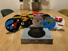 Mini Playstation 1 Deko Konsole, PLA bedruckt grau + Retro Spiel Untersetzer PlayStation Game Console price