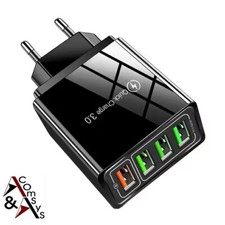 Schnellladegerät 4x USB Netzteil QC 3.0 5V 5A 9V 12V 1.5A Handy Tablet iPhone #B Tablet Charger price