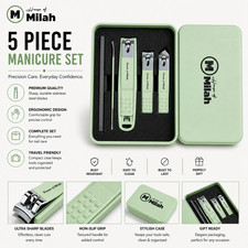 5 Stück Maniküre Pediküre Nagelset Nagelknipser Profi Etui Herren Damen UK Manicure & Pedicure Set price
