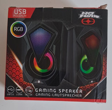 No Fear Gaming Speaker PC-Lautsprecher 2.0 RGB USB 3,5mm Klinke 2x3W Gaming Speaker price