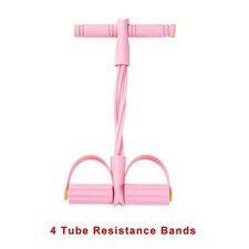4 Tube Pedal Widerstandsband Sit Up Zugseil Yoga Fitness Trainingsgerät Pilates Equipment price