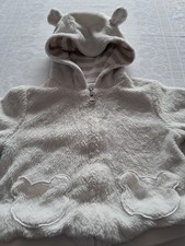 Sweat-Shirt-Jacke-Teddy-Kapuze- Gefüttert- Wollweiß-Größe 74-80- Sonderangebot- Baby-Sweatshirt price