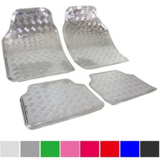 Universal Fußmatte Auto Matten Teppich 4tlg ALU LOOK Autoteppiche Silber 7104 Auto-Fußmatte price