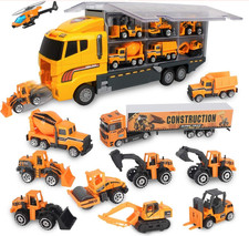 Bau LKW Spielzeug Set Kinder Druckguss Fahrzeuge Träger Spielset Figuren Geschenk Toy Vehicle price