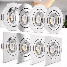 LED Einbaustrahler 12V MR16 GU5.3 Spot Deckenstrahler Einbauleuchte Bad IP44 Set Einbau-Sets price