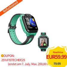 Imoo Z1 Kids Smartwatch 4G GPS Video Call IPX8 1.3-inch Display Front Came Green Smart Kids Watch price