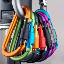 Blau D Ring Schnalle Karabiner Schlüsselanhänger Outdoor Haken Wandern Klettern Ausrüstung Climbing Gear price