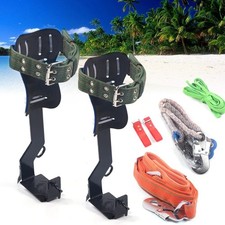 Baumklettern Spikes Ausrüstung für Baumarbeit - Verstellbarer Gurt Lanyard Seil Rettungsgurt Climbing Gear price