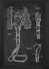 Kletterausrüstung gerahmtes Wandbild Poster Leinwanddruck Bild Climbing Gear price