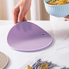 Runde Hitzebeständige Silikonmatte Rutschfest Tasse Untersetzer Dick Topf Halter Tischset Placemat price