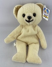 Vintage 1999 Kuschelbär Bohne Plüsch Werbung Spielzeug Kuschel Weichspüler Neu mit Etikett Fabric Softener price