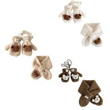 Cosy Kids Scarf and Gloves Set Warm Baby Neckerchief Mittens for Winter Warmth Baby-Handschuhe & Schal price