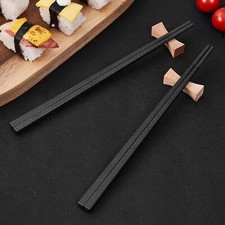 Chinesische Essstäbchen Stäbchen Chopsticks 5 Paar/Set - Klassisch Schwarz Dishwasher Sticker price
