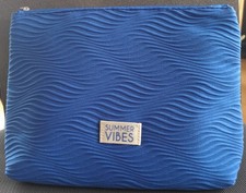 Make-up Tasche Kulturbeutel blau ca. 26 x 20 x 6 cm Kosmetiktasche Clutch Makeup Tasche price