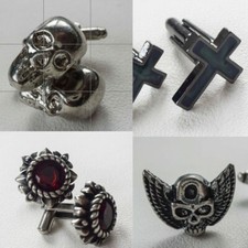 Manschettenknöpfe 4 v.4 Skull with wings Flügel Totenkopf Cufflinks Cufflinks price