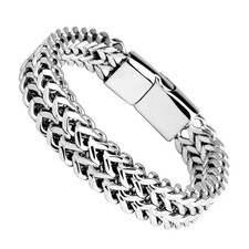 Edelstahl Armband für Herren Damen Punk Kette Schmuck Geschenk Steel Bracelet price