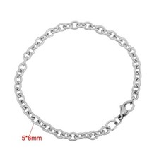 20cm Chirurgenstahl Armband  Kette 5mm unisex Stainless Steel bracelet gu-b029 Steel Bracelet price