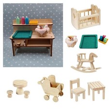 Wichtelmöbel Thema Baby Kinderzimmer aus Metall o Holz, Miniatur Möbel Wichtel Babyzimmer Möbel price