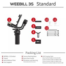 Zhiyun Weebill 3S 3-Achsen Gimbal-Stabilisator für DSLR und spiegellose Kameras Gimbal price