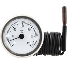 Zeiger Thermometer mit fühler Kessel Speicher Ofen Rund Kapillar 0 - 120°C Thermometer price