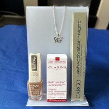 Halskette & Beauty Set - Top Preis-Leistungs-Verhältnis inkl: Cargo | Wonder Nails | Clarins False Eyelash Produkte price
