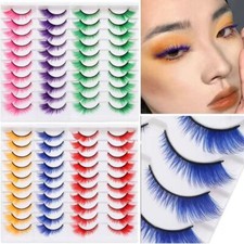Bunte falsche Wimpern Halloween Make-up Produkte falsche Wimpernverlängerung False Eyelash Produkte price