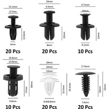 100 PCS Car Body Plastic Auto Fasteners Push Trim Clips Pin Rivet Bumper Kits Rivet price