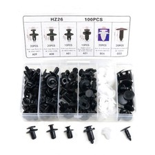 100 PCS Car Body Plastic Auto Fasteners Push Trims Clips Pin Rivet Bumper Kits Rivet price