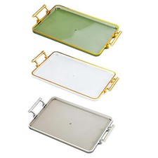 Serviertablett Arbeitsplatte Organizer Rechteckig Mehrzwecktablett für Teetassen Serving Tray price