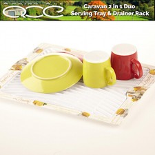 Wohnwagen Melamin Duo Serviertablett und Abtropfgestell Serving Tray price